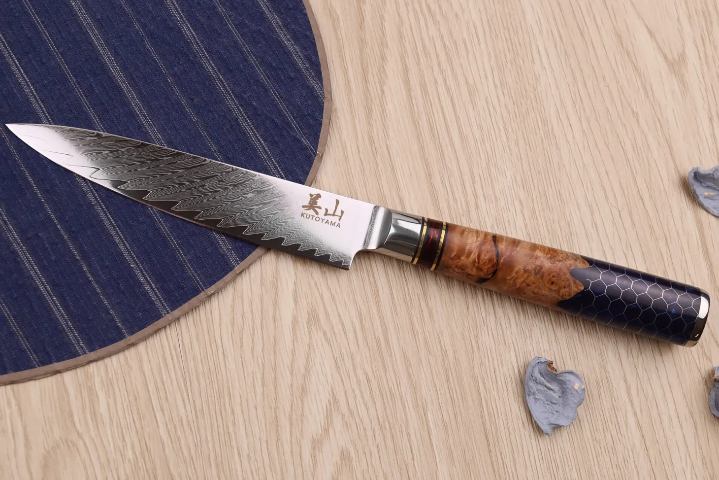 Couteau universel 13cm Kutoyama damas nid d'abeille