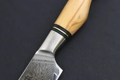 Couteau universel 13,5cm Ryda Knives ST650 Damas et manche en olivier