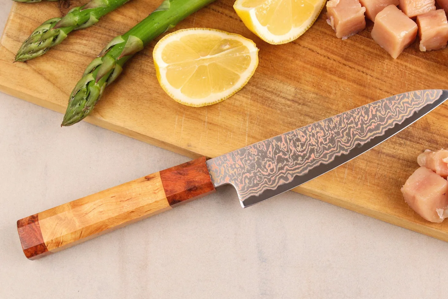 Couteau universel 14cm Sayuto Érable Damas 12Cr