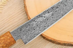 Couteau universel japonais artisanal Yoshihiro ZAD lame damassée 15cm