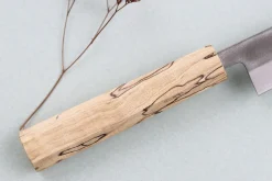 Couteau universel japonais artisanal Wusaki Nakata Erable BS2 13,5cm manche érable