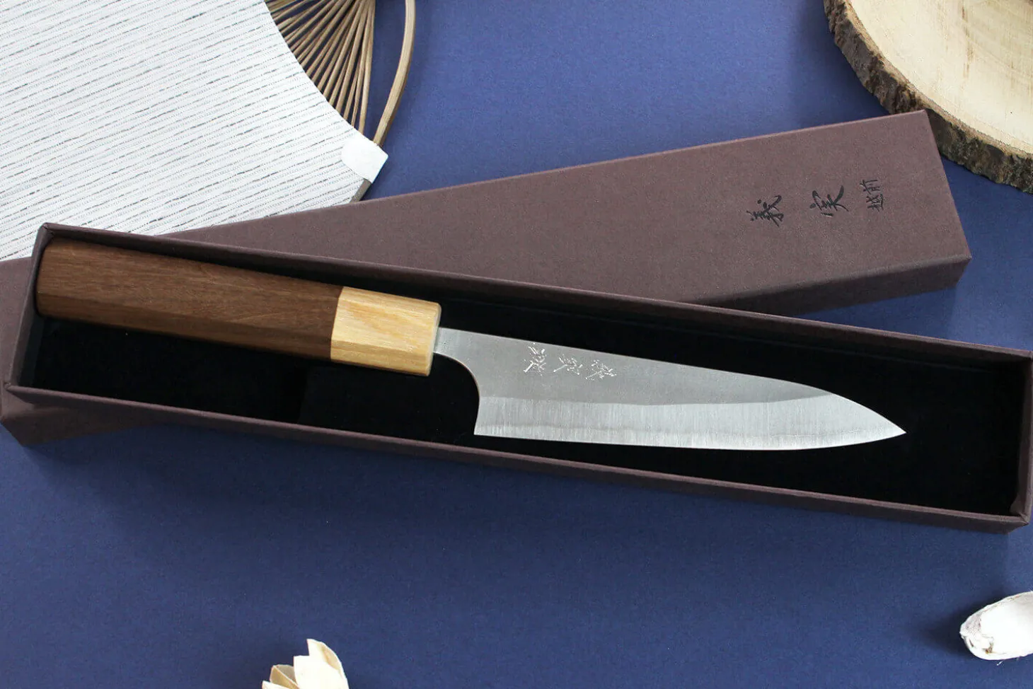 Couteau universel japonais artisanal Yoshimi Kato AS Nashiji 12cm