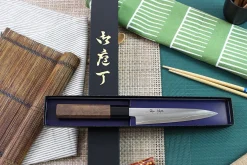 Couteau universel japonais artisanal Kagekiyo Kurumi Ginsan 15cm