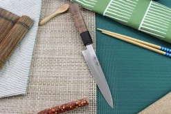 Couteau universel japonais artisanal Kagekiyo Kurumi Ginsan 15cm