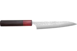Couteau universel japonais artisanal Yoshimi Kato Minamo SG2 Tsuchime 14cm