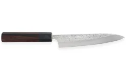 Couteau universel japonais artisanal martelé Yu Kurosaki Shizuku 15cm acier SG2