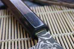 Couteau universel japonais artisanal Takeshi Saji R2 Nickel Damas 13,5cm