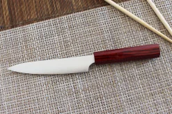 Couteau universel japonais artisanal Kei Kobayashi SG2 Heptagone 15cm