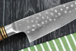 Couteau universel japonais artisanal forgé Takeshi Saji R2 Tsuchime 13cm
