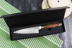 Couteau universel japonais artisanal forgé Takeshi Saji R2 Tsuchime 13cm