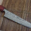 Couteau universel japonais artisanal Yoshimi Kato 15cm SG2 Damascus cerisier