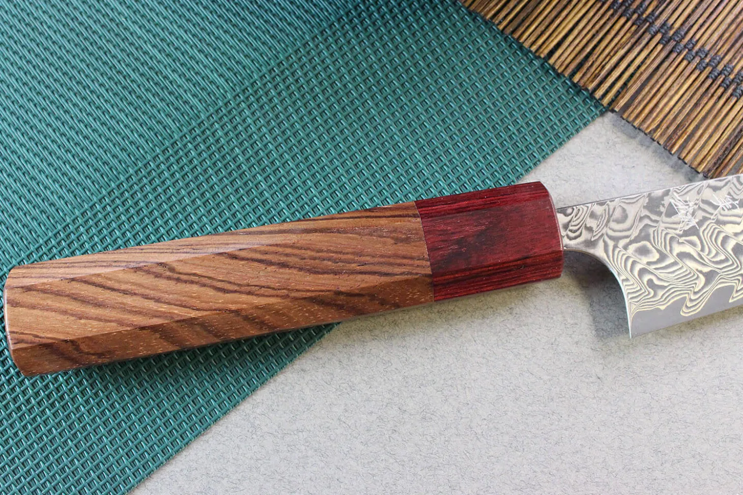 Couteau universel japonais artisanal Yoshimi Kato 12cm SG2 Damascus