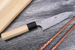 Couteau universel japonais artisanal Masakage Shimo 12cm Shirogami