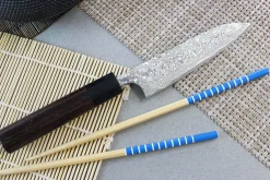 Couteau universel japonais artisanal Masakage Kumo 12cm damas 63 couches
