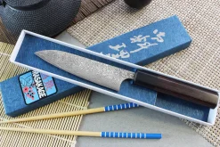Couteau universel japonais artisanal Masakage Kumo 12cm damas 63 couches