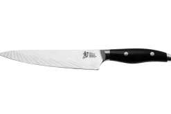 Couteau universel japonais KAI Shun Nagare Black lame damas 72 couches Dual Core 15cm manche bombé