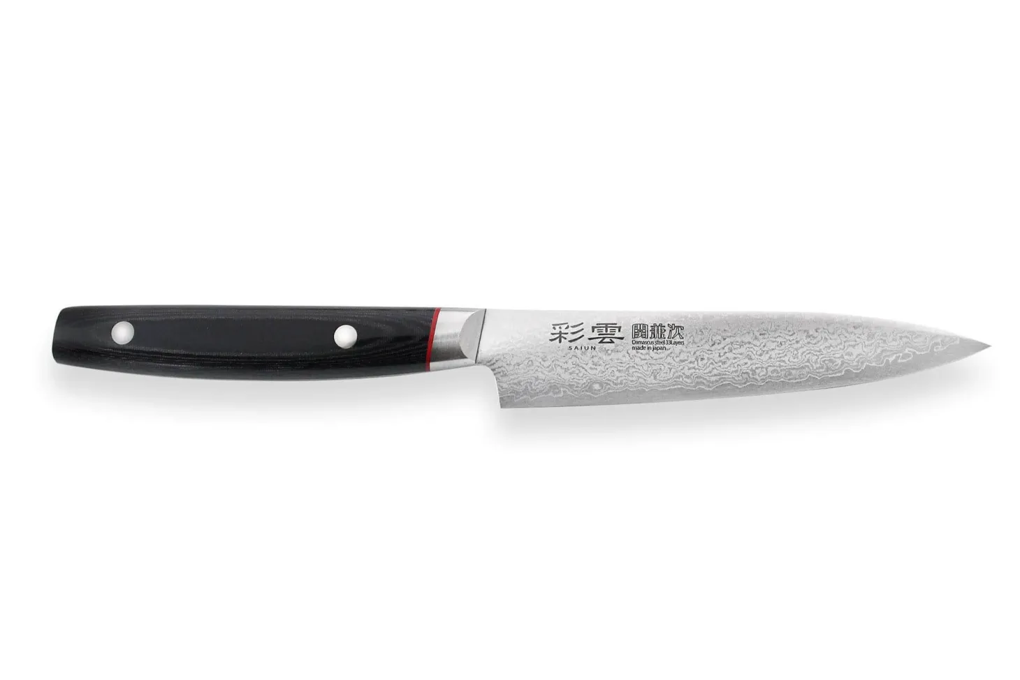 Couteau universel japonais Kanetsugu Saiun 12cm damas 65 couches