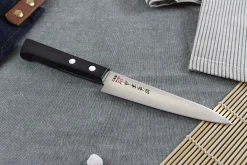 Couteau universel japonais Kanetsugu Rev 21 lame 13cm micro dentée