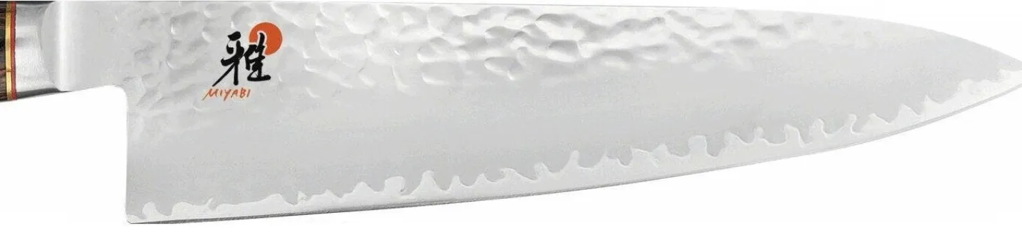 Couteau universel japonais Miyabi 6000MCT lame martelée 13cm + manche en Pakka