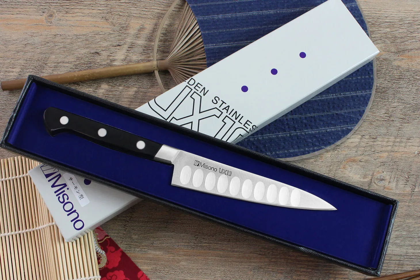 Couteau universel japonais Misono UX10 alvéolé 13cm