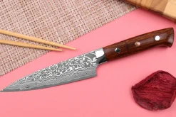 Couteau universel japonais Takeshi Saji R2 Damas Mosaïque 15cm