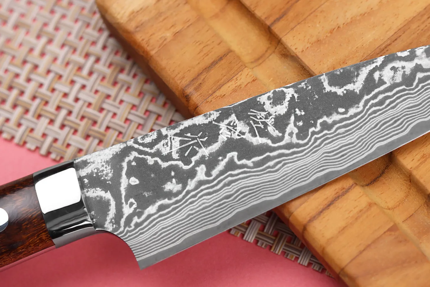 Couteau universel japonais Takeshi Saji R2 Damas Mosaïque 13cm