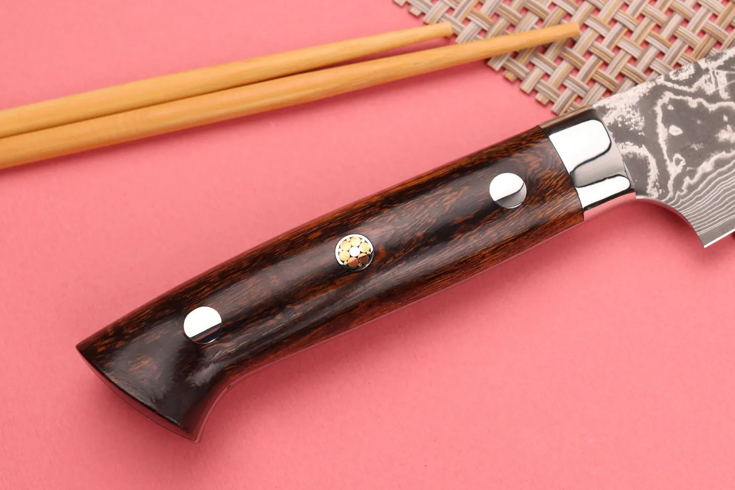 Couteau universel japonais Takeshi Saji R2 Damas Mosaïque 13cm