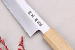 Couteau universel kiritsuke 15cm japonais artisanal Hado Ginsan Cherry