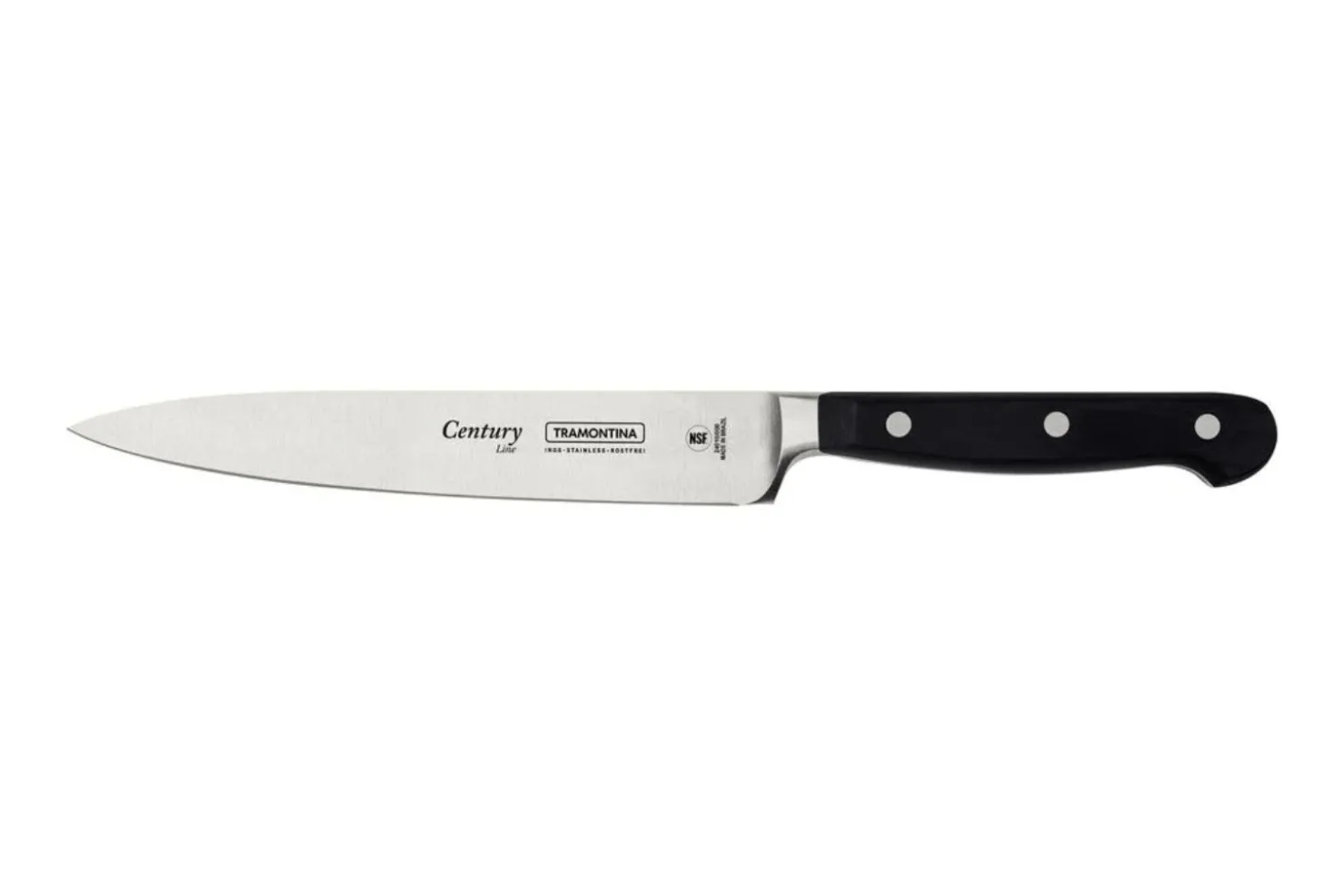Couteau universel Tramontina Century lame forgée 15cm manche polycarbonate noir