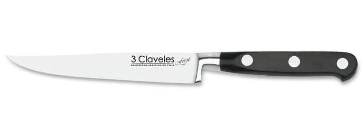 Couteau à viande 3 Claveles Forgé acier inox 12cm