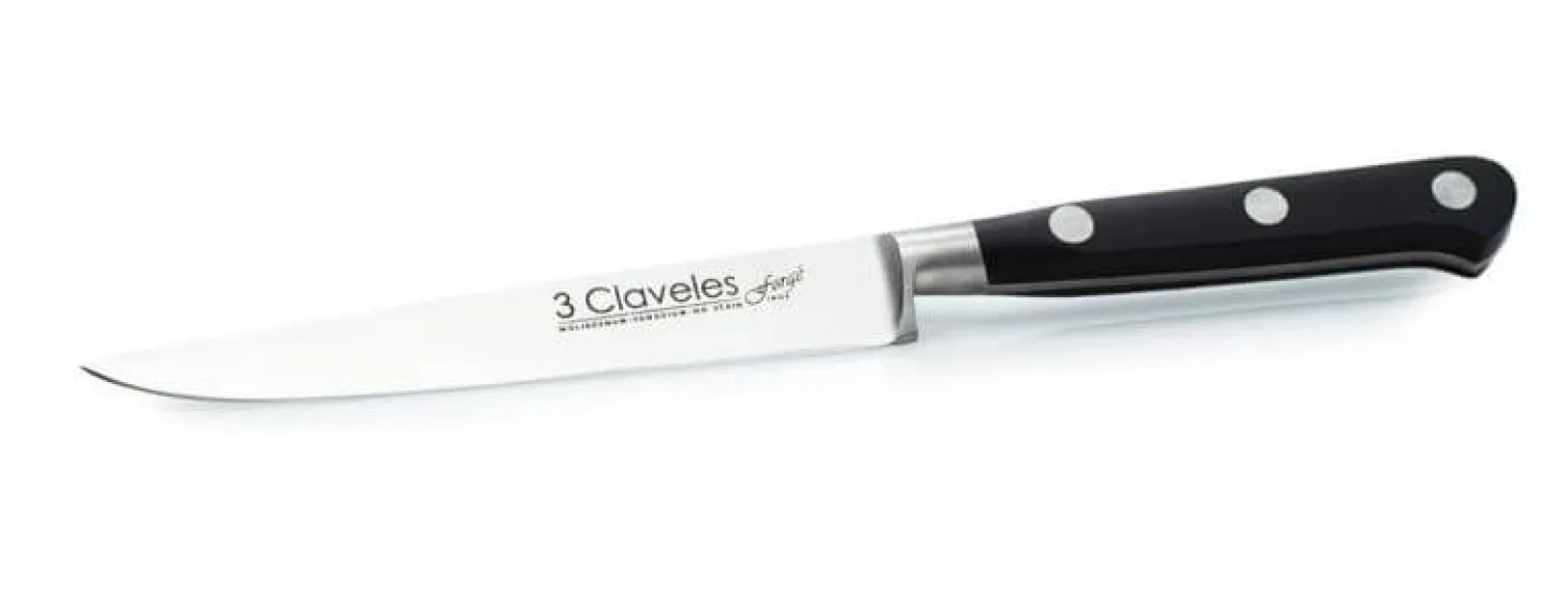 Couteau à viande 3 Claveles Forgé acier inox 12cm