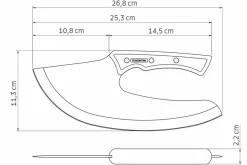 Couteau viking Tramontina Black 26,8cm manche en bois