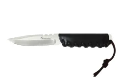 Couteau Wildsteer Baby Wild BWI0103 lame 9cm manche cuir noir + étui en cuir assorti