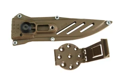 Couteau Wildsteer Wild Tech4 WT43111 lame noire 9cm manche paracorde Désert Camo + étui en POM