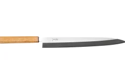 Couteau yanagiba 30cm artisanal japonais Tsunehisa AUS-8 manche en chêne