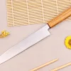 Couteau yanagiba 24cm artisanal japonais Tsunehisa AUS-8 manche en chêne