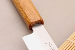 Couteau yanagiba 27cm artisanal japonais Tsunehisa AUS-8 manche en chêne