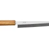 Couteau yanagiba 21cm artisanal japonais Tsunehisa AUS-8 manche en chêne