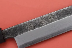 Couteau yanagiba 29cm japonais artisanal Hatsukokoro Shirasagi manche en ébène