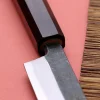 Couteau yanagiba 24cm japonais artisanal Hatsukokoro Shirasagi manche en ébène