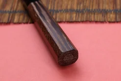 Couteau yanagiba 27cm japonais artisanal Hatsukokoro Shirasagi manche en wengé