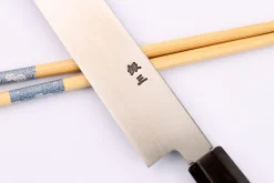 Couteau yanagiba 24cm japonais artisanal Nakamura Kaishin Ginsan Mirror