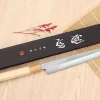 Couteau yanagiba 27cm japonais artisanal Nakamura Kaishin Saku WS2 en magnolia