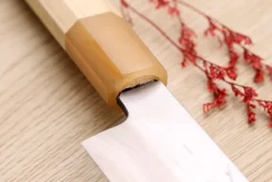 Couteau yanagiba 27cm japonais artisanal Nakamura Kaishin Saku WS2 en magnolia