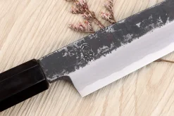 Couteau yanagiba 24cm japonais artisanal Sakai Kikumori Kikuzuki Kuro