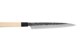 Couteau yanagiba 24cm japonais artisanal Sakai Kikumori Kikuzuki Kuro