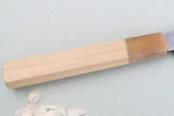 Couteau yanagiba 27cm japonais artisanal Nakamura Kaishin Ginsan Damas
