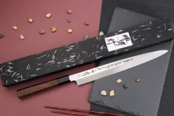 Couteau yanagiba 30cm japonais artisanal Sakai Takayuki Honyaki Shoryu VG10