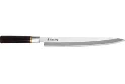Couteau yanagiba 27cm Sayuto Ebène 7Cr manche en ébène