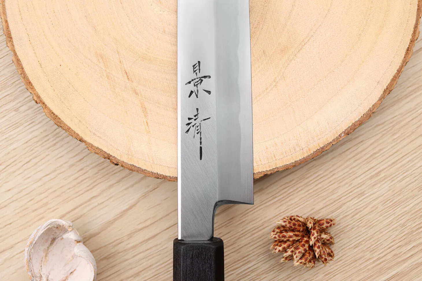 Couteau yanagiba japonais artisanal Kagekiyo Suri Urushi 24cm